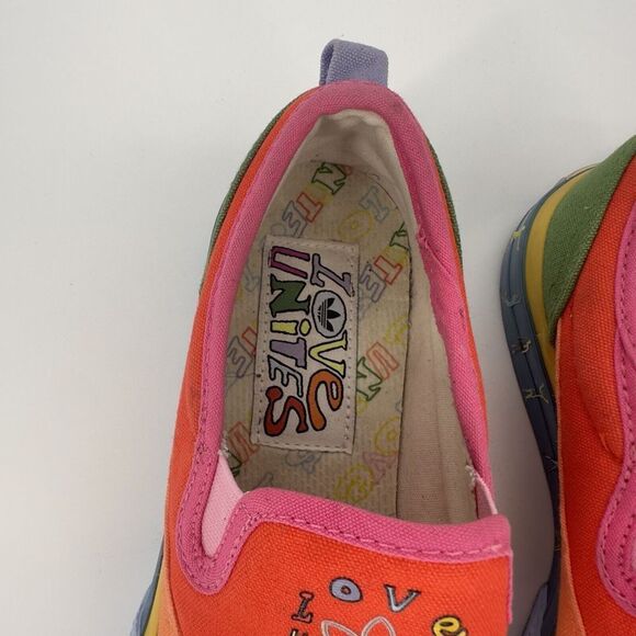 Adidas “Love Unites” Pride Shoes Unisex size 5.5) Retails for‎ $95 Low Sneakers - Picture 13 of 16